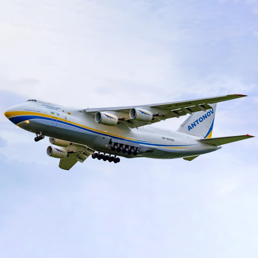 Antonov An-124 cargo aircraft side profile